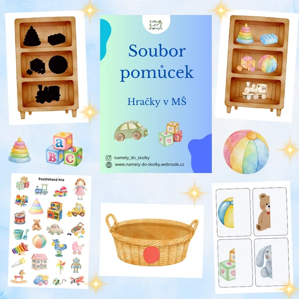 Soubor pomůcek - Hračky v mateřské škole