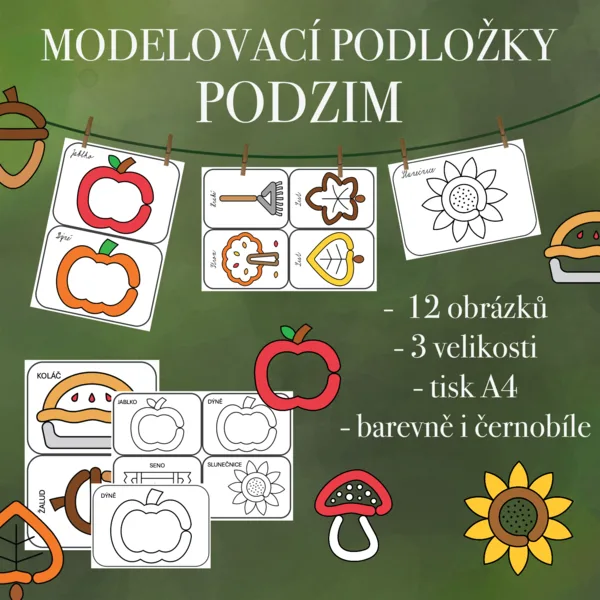 Modelovací podložky - Podzim