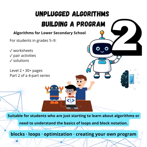 Algoritmizace bez počítače 2 – Stavíme program | bloky, cykly a algoritmy | 5.–9. třída