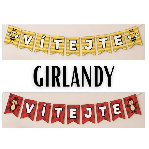 Vítací girlandy (VČELKA a BERUŠKA)