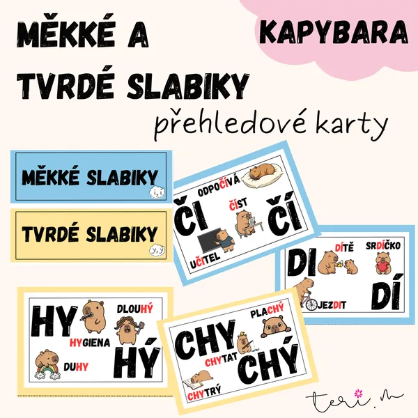 MĚKKÉ A TVRDÉ SLABIKY- téma KAPYBARA