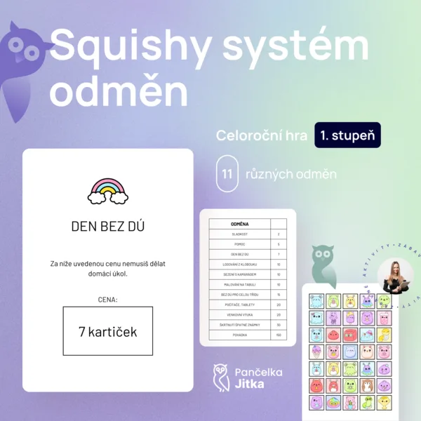 Squishy celoroční motivační systém odměn