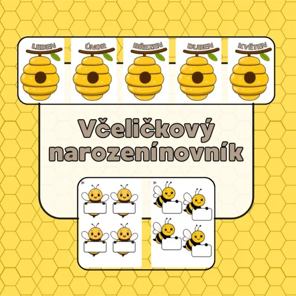 Narozenínovník se včelkami