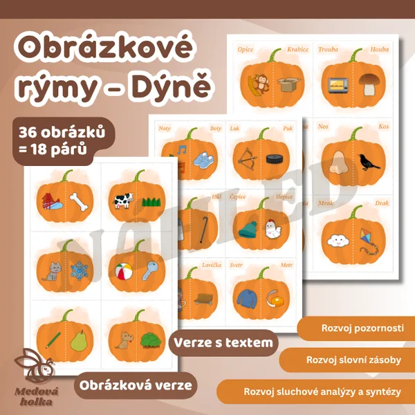 Obrázkové rýmy - Dýně (Podzim)
