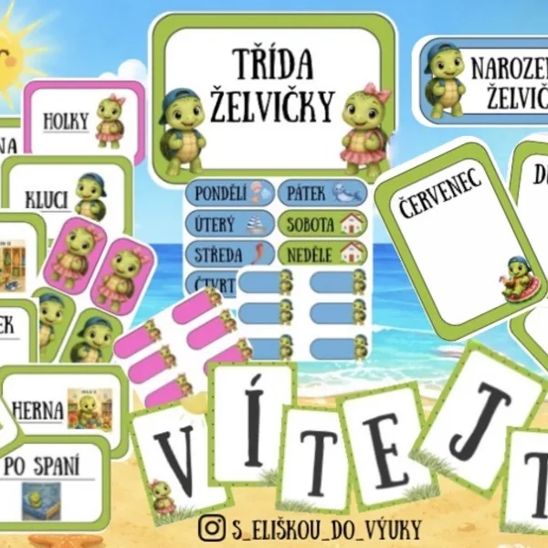 🐢ŽELVIČKY - výzdoba třídy🐢