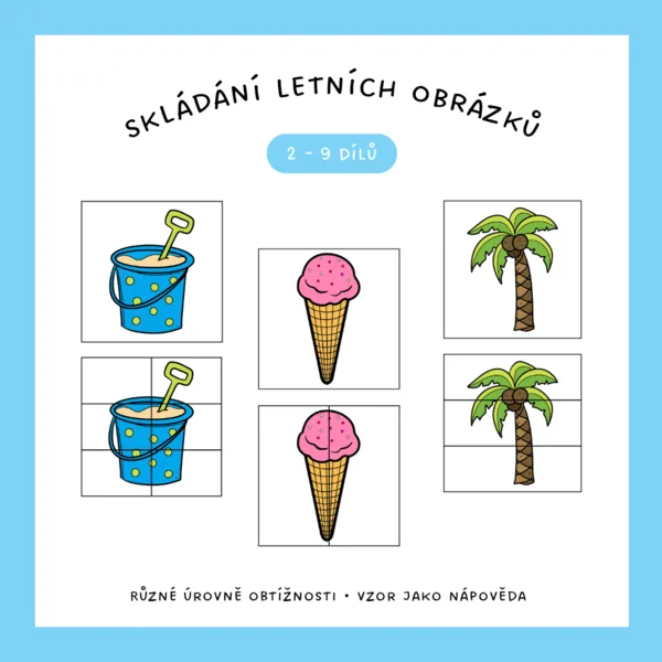 Skládání letních obrazků
