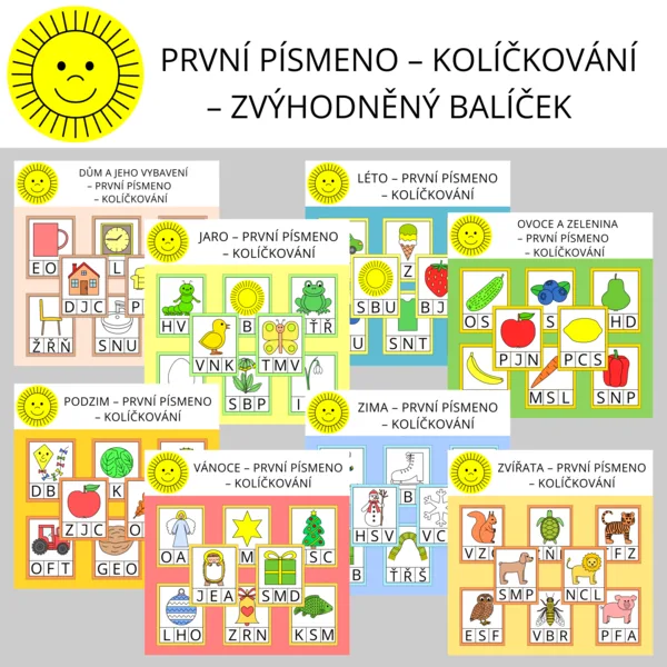 PRVNÍ PÍSMENO - KOLÍČKOVÁNÍ - ZVÝHODNĚNÝ BALÍČEK