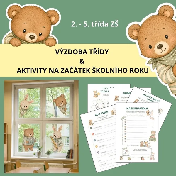VÝZDOBA TŘÍDY A AKTIVITY NA ZAČÁTEK ŠKOLNÍHO ROKU