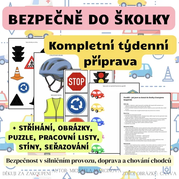 Bezpečně do školky - Kompletní týdenní příprava