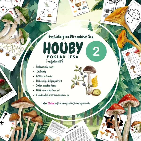 HOUBY - poklad lesa 2 🍄🍄