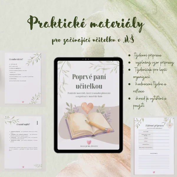Poprvé paní učitelkou - praktické materiály