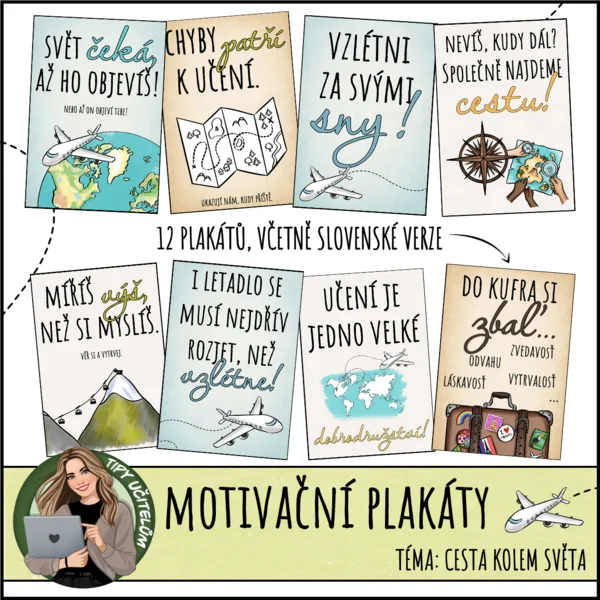 Motivační plakáty do třídy - včetně SK verze