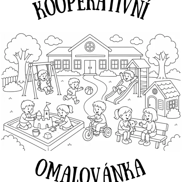 KOOPERATIVNÍ MAXI OMALOVÁNKA – ZÁŘÍ VE ŠKOLCE
