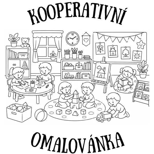 KOOPERATIVNÍ MAXI OMALOVÁNKA – NAŠE ŠKOLKA / HERNA
