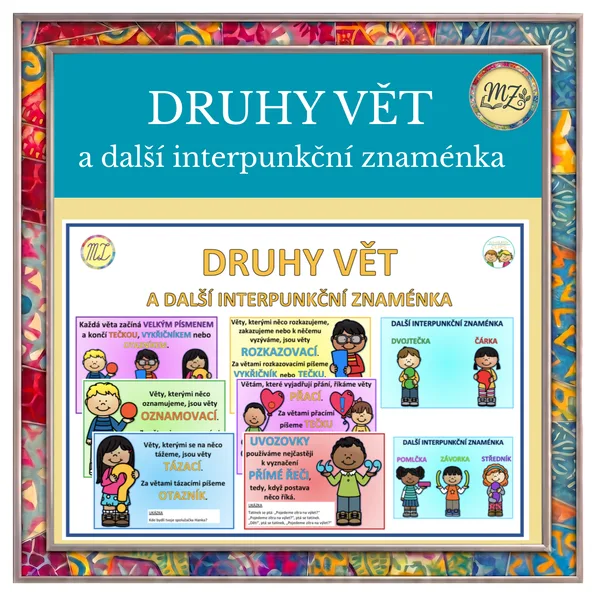 DRUHY VĚT a další interpunkční znaménka
