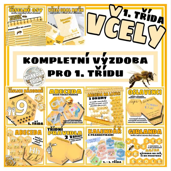 Třídní výzdoba - včely