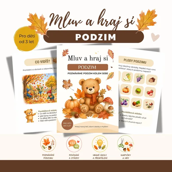 Mluv a hraj si – PODZIM | Poznáváme podzim kolem sebe