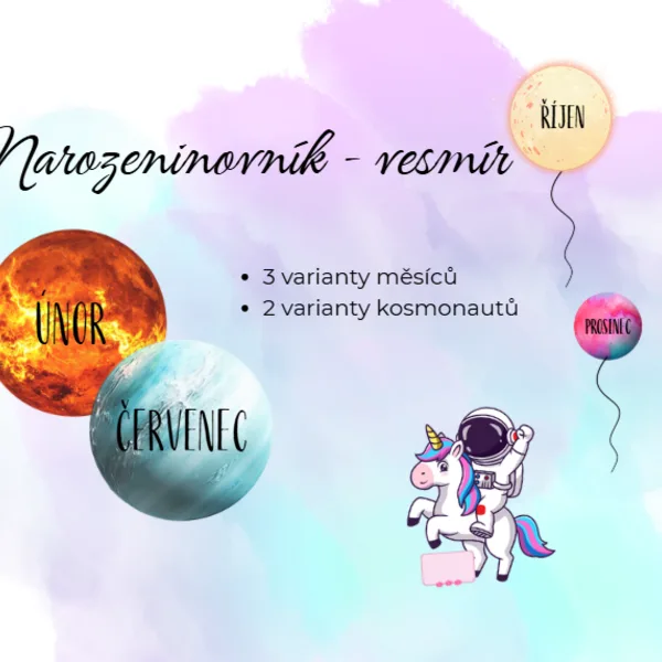 Narozeninovník - vesmír