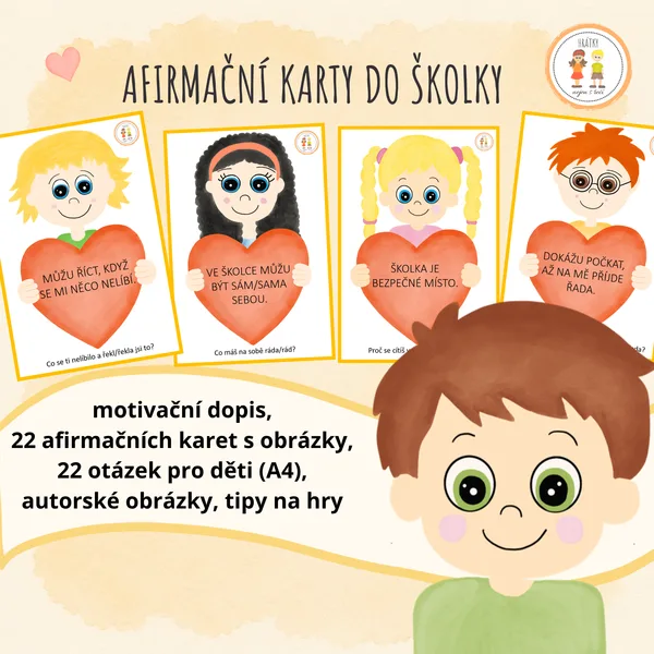 Afirmační karty do školky