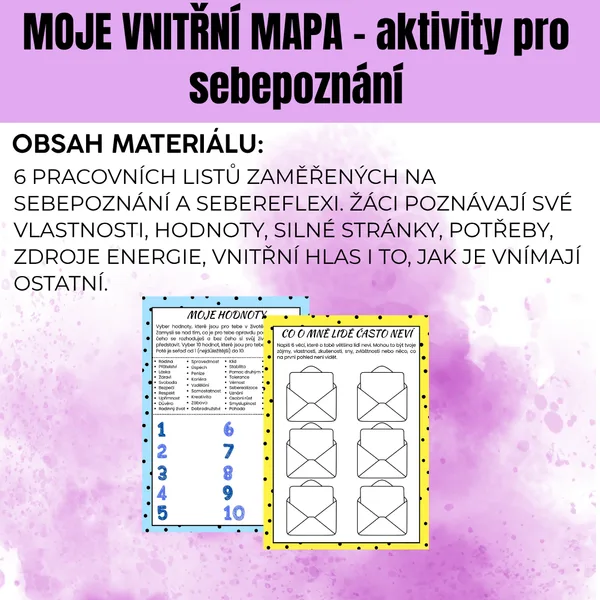 MOJE VNITŘNÍ MAPA – aktivity pro sebepoznání