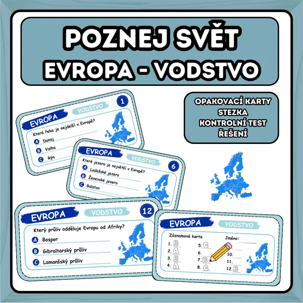 Poznej svět - Evropa vodstvo