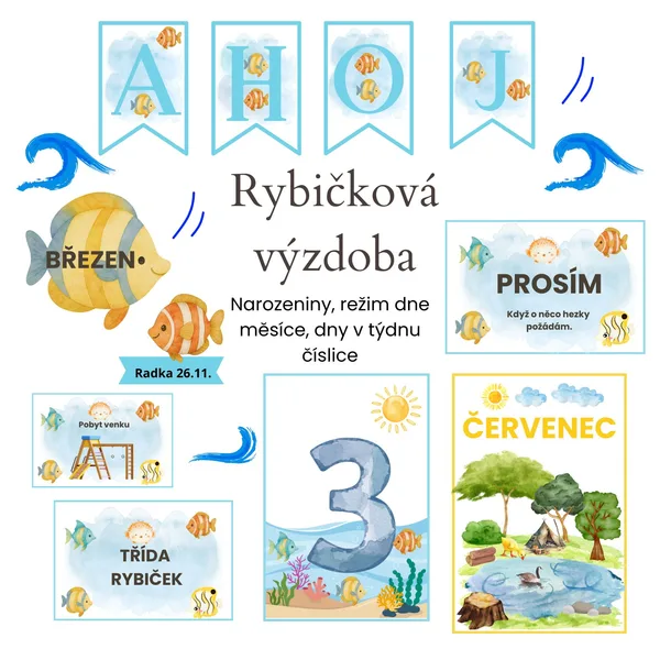 Rybičková výzdoba 🩵🐟