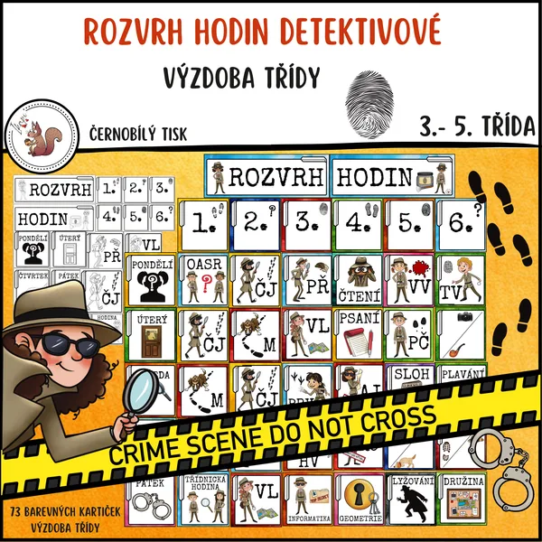 Rozvrh hodin detektivové