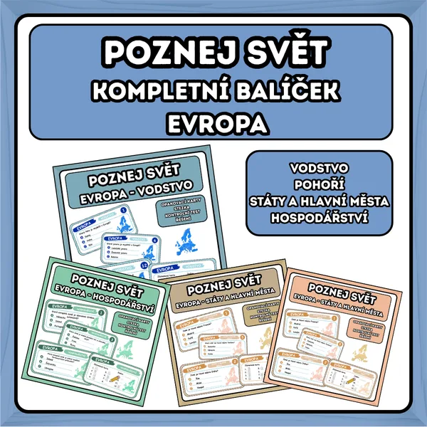 Poznej svět - Evropa kompletní balíček