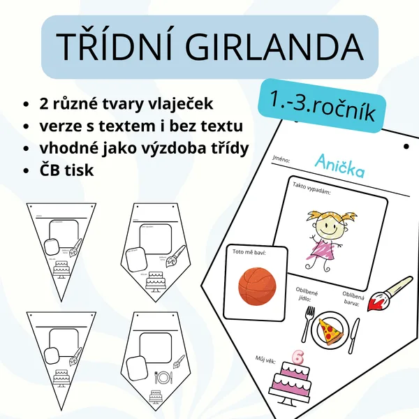 Seznamovací aktivita: Třídní girlanda (To jsem já)