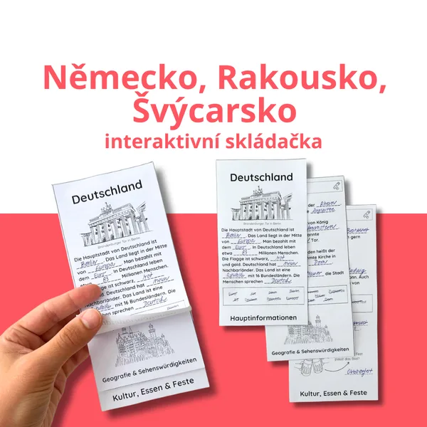 Německo, Rakousko, Švýcarsko: interaktivní skládačka k reáliím daných zemí