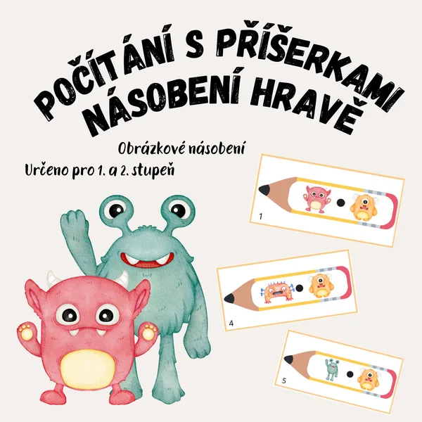 Počítání s příšerkami - násobení hravě