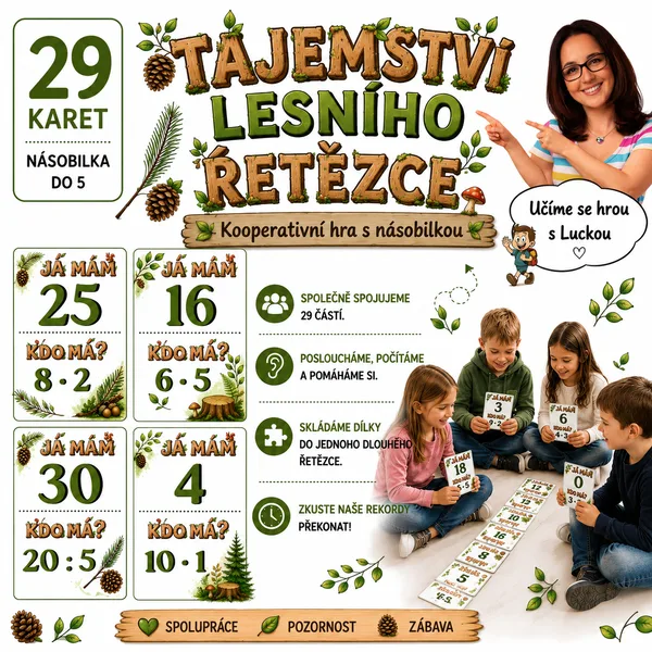 Násobilka 0-5 - Tajemství lesního řetězce