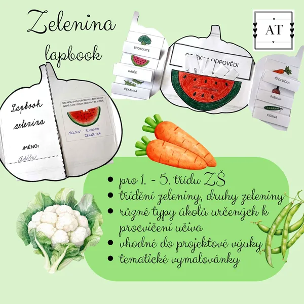Zelenina - lapbook