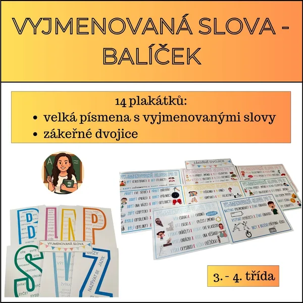 Vyjmenovaná slova - balíček