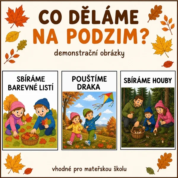 Co děláme na podzim? - demonstrační obrázky