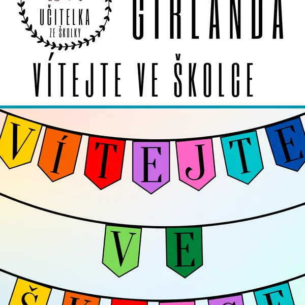 GIRLANDA - VÍTEJTE VE ŠKOLCE