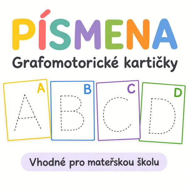 Písmena - grafomotorické kartičky