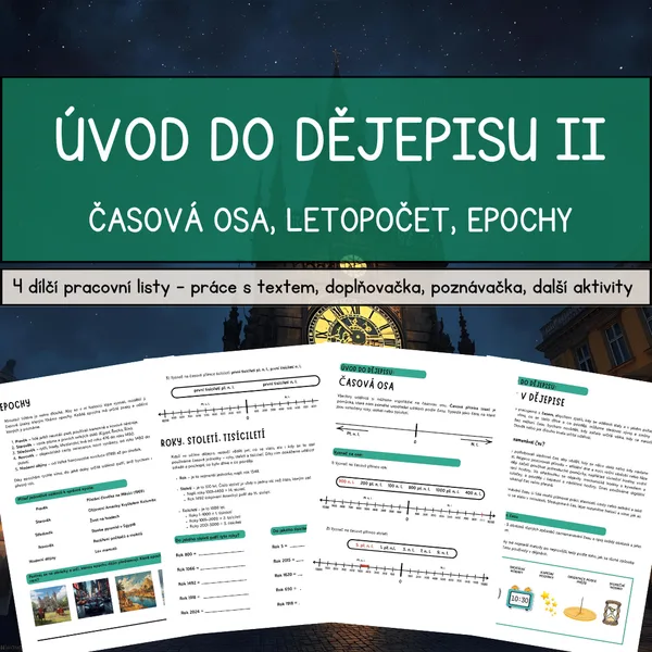 Úvod do dějepisu II - časová osa, letopočet, epochy