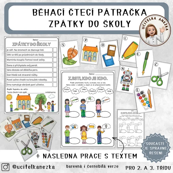 BĚHACÍ ČTECÍ PÁTRAČKA - ZPÁTKY DO ŠKOLY