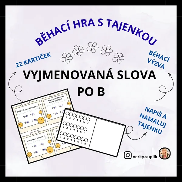 BĚHAČKA - vyjmenovaná slova po B