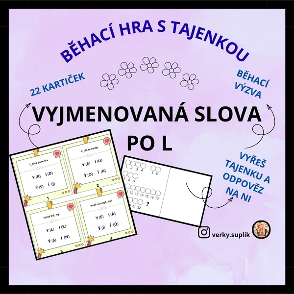 BĚHAČKA - vyjmenovaná slova po L