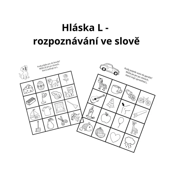 Hláska L - rozpoznávání ve slově