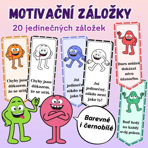 Motivační záložky pro děti / motivace