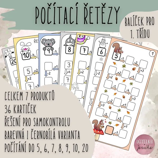 Balíček pro 1. třídu - Počítací řetězy