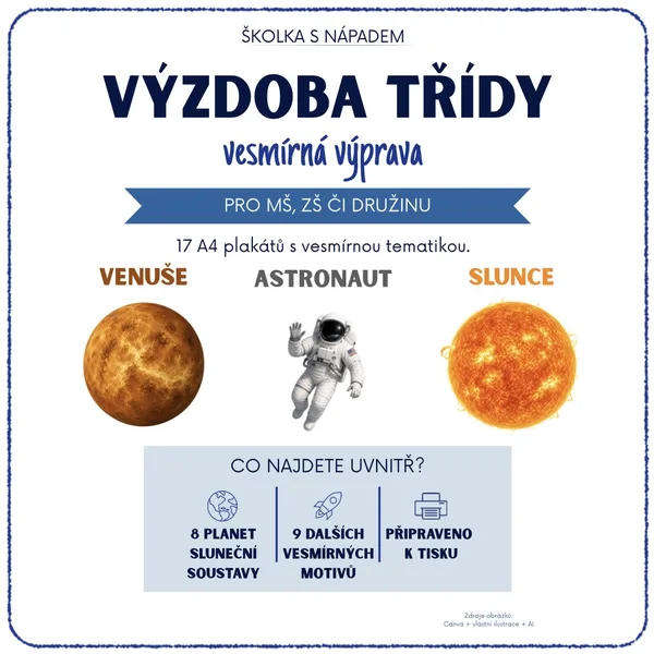 Vesmírná výprava- výzdoba třídy