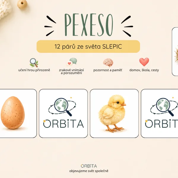 PEXESO - OD VAJÍČKA KE SLEPICI