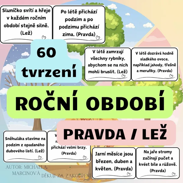 Roční období - pravda/lež