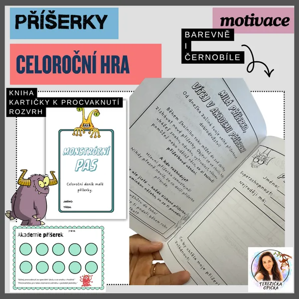 Celoroční motivační hra - příšerky / knížka