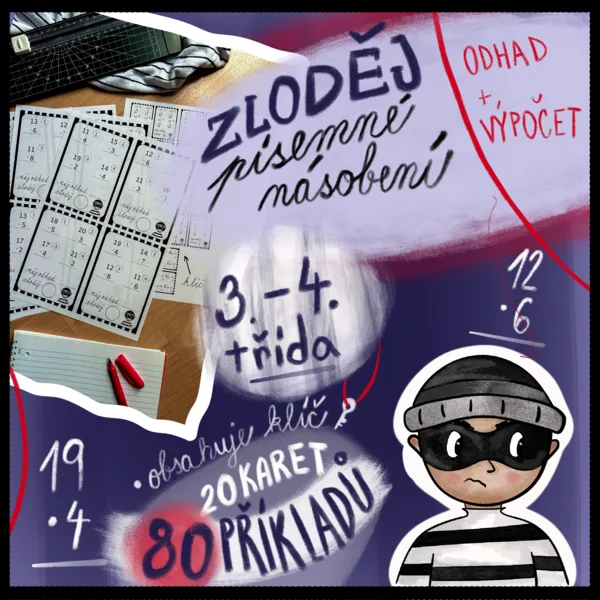 Zloděj - písemné násobení
