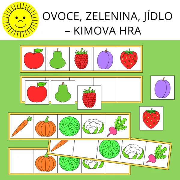 OVOCE, ZELENINA, JÍDLO – KIMOVA HRA
